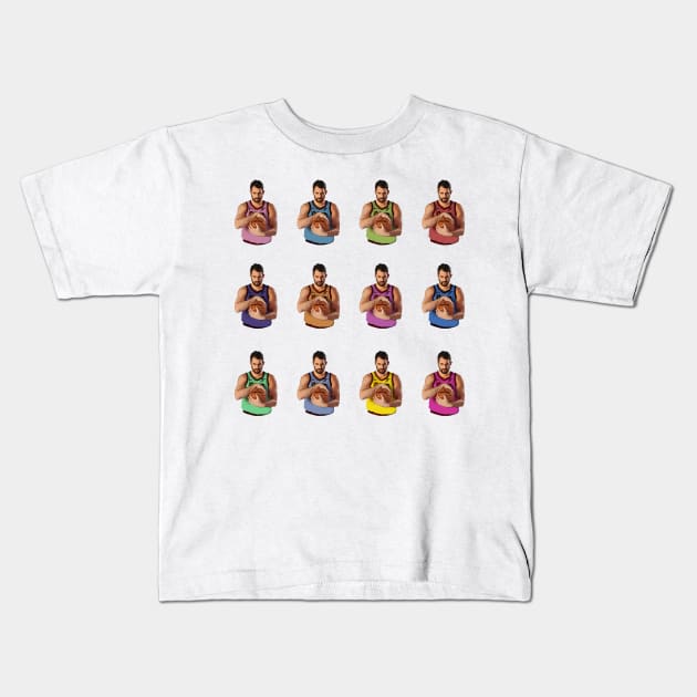 Kevin Love Kids T-Shirt by Juantamad